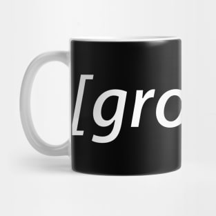 groans audio description Mug